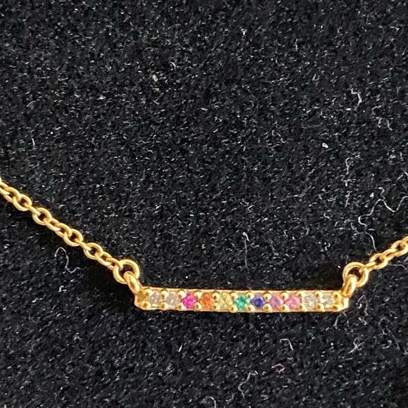 Three piece Barbie color silhouette, color straight necklace & cuff bracelet NWT - Picture 2 of 6